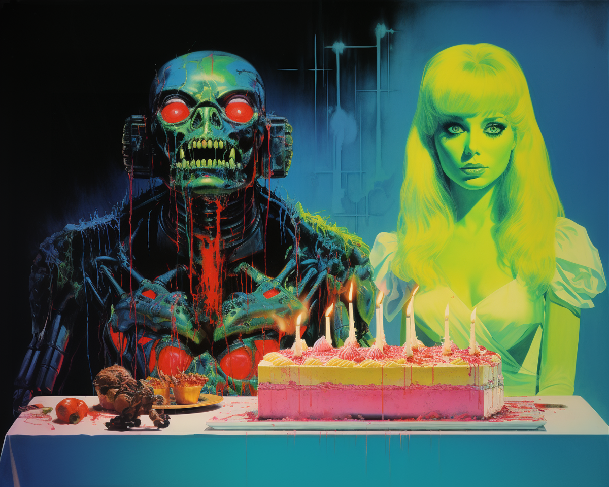 Ghost Birthday print