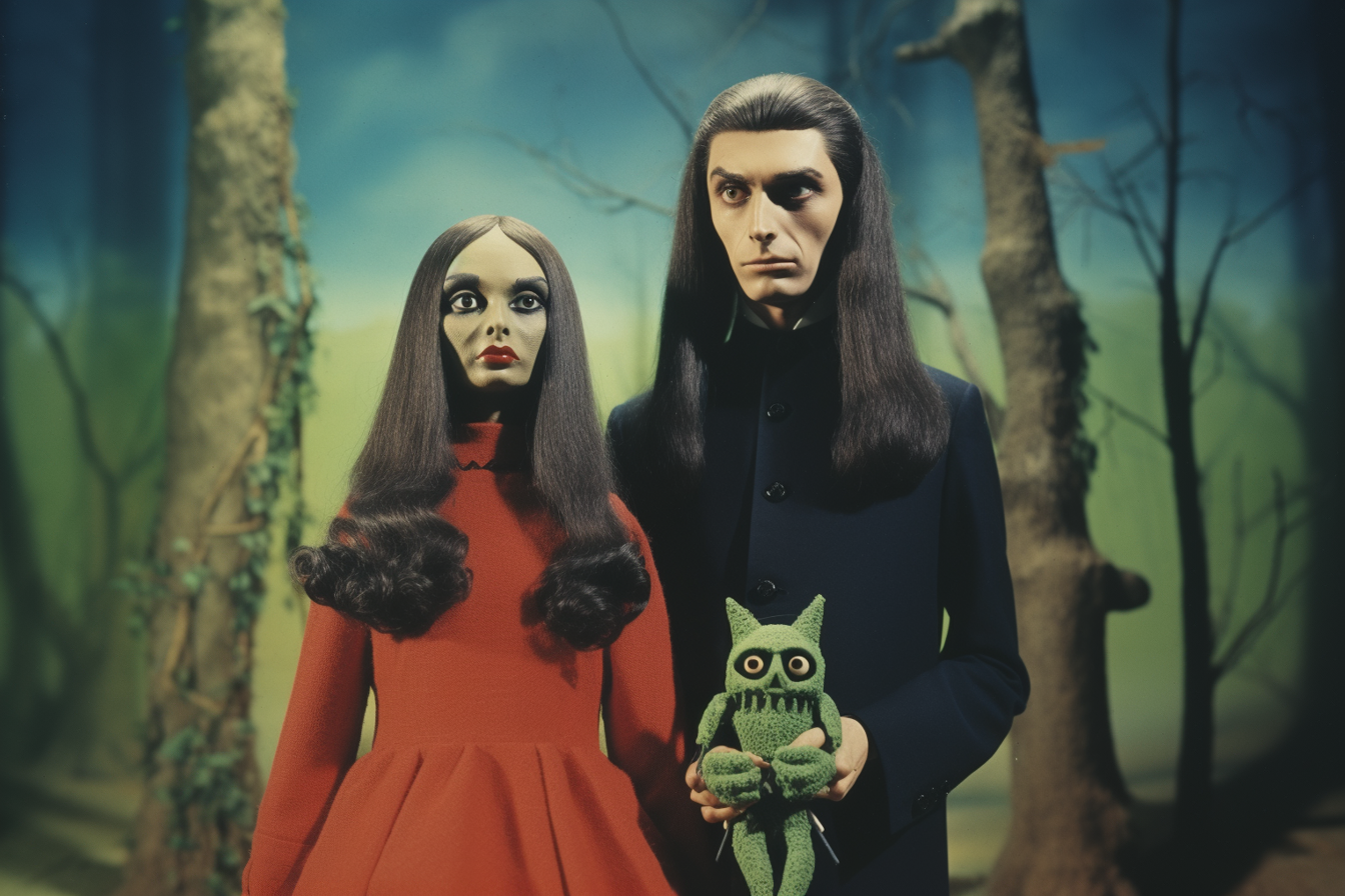 Couple in the woods print