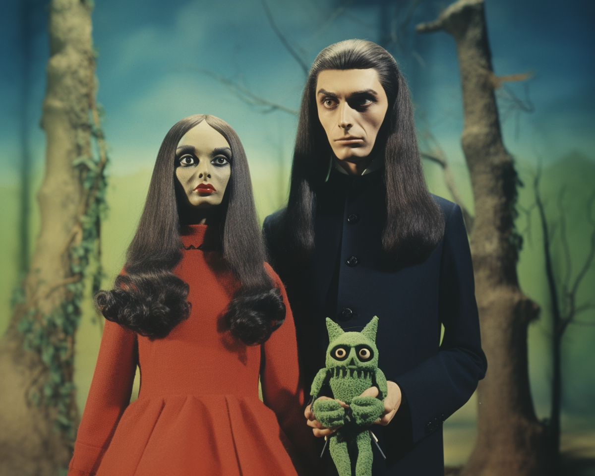 Couple in the woods print