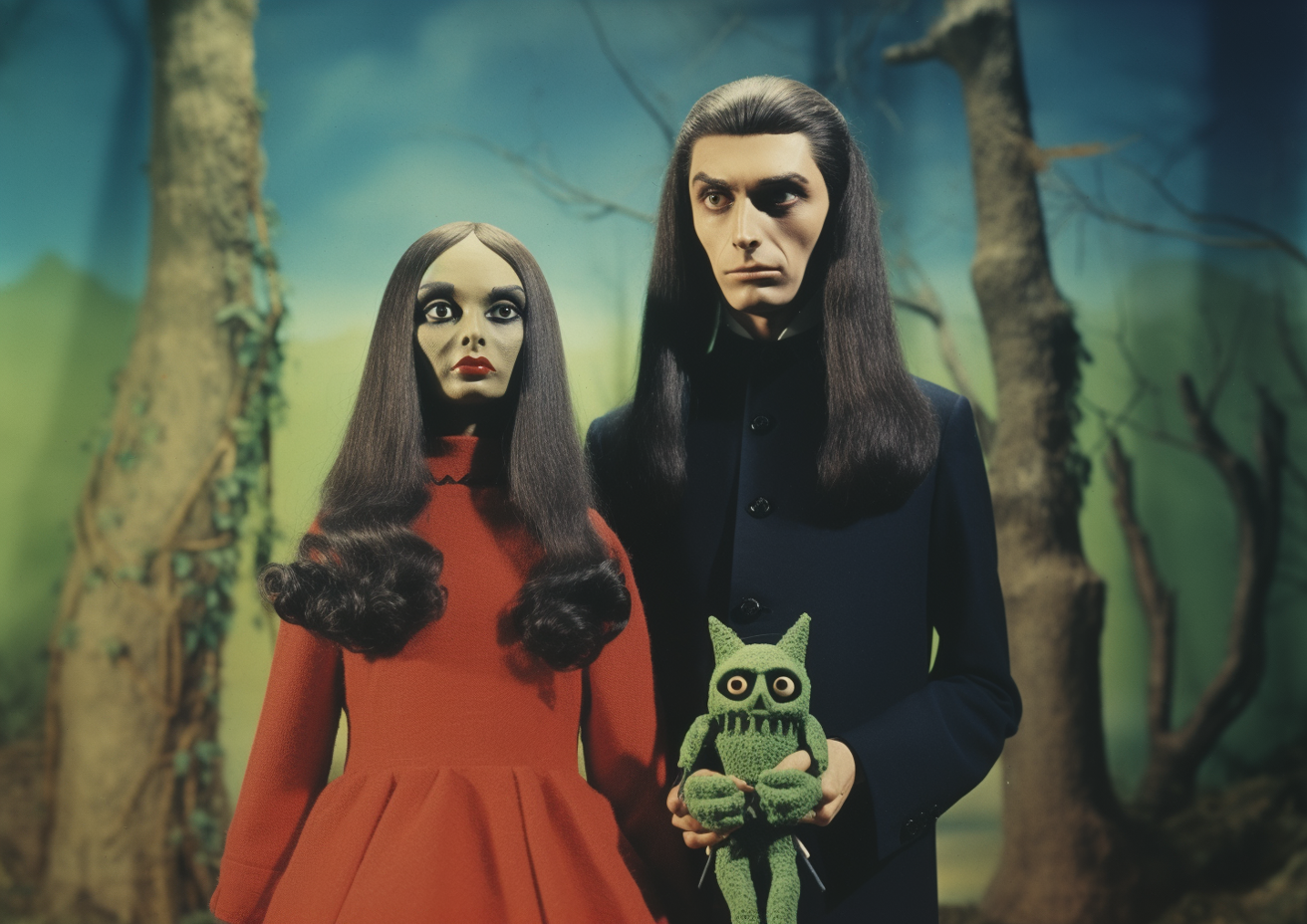 Couple in the woods print