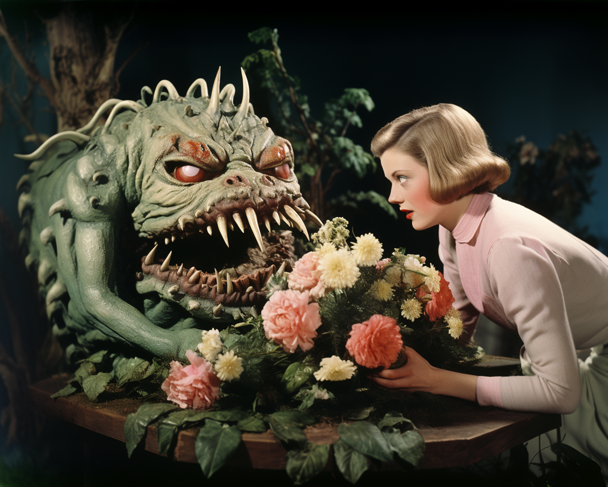 I brought you flowers print