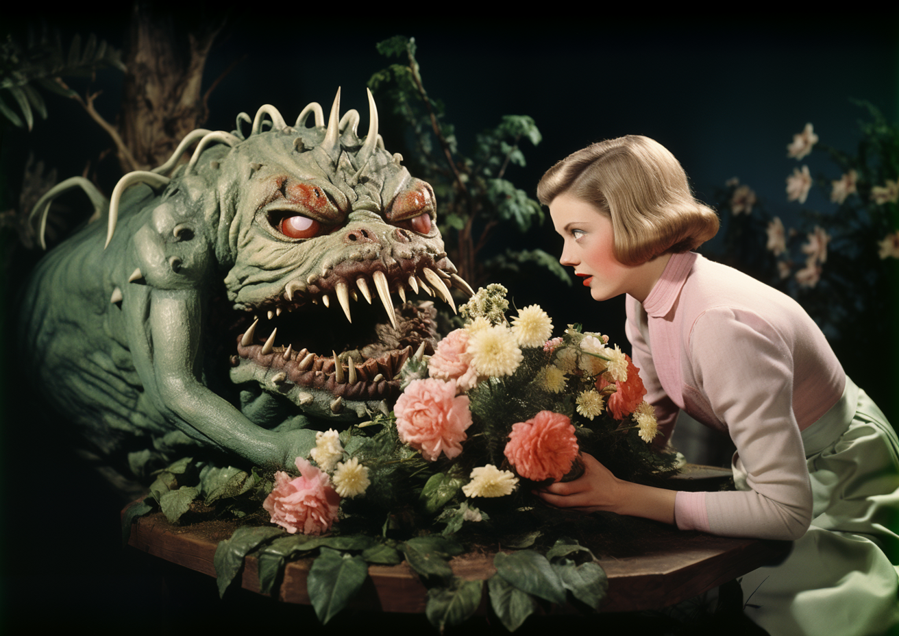 I brought you flowers print