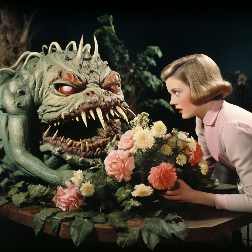 I brought you flowers print