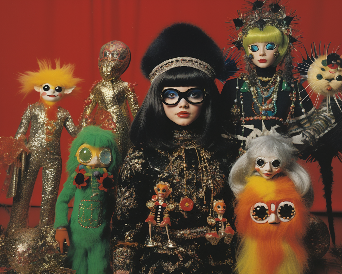 Doll collection print