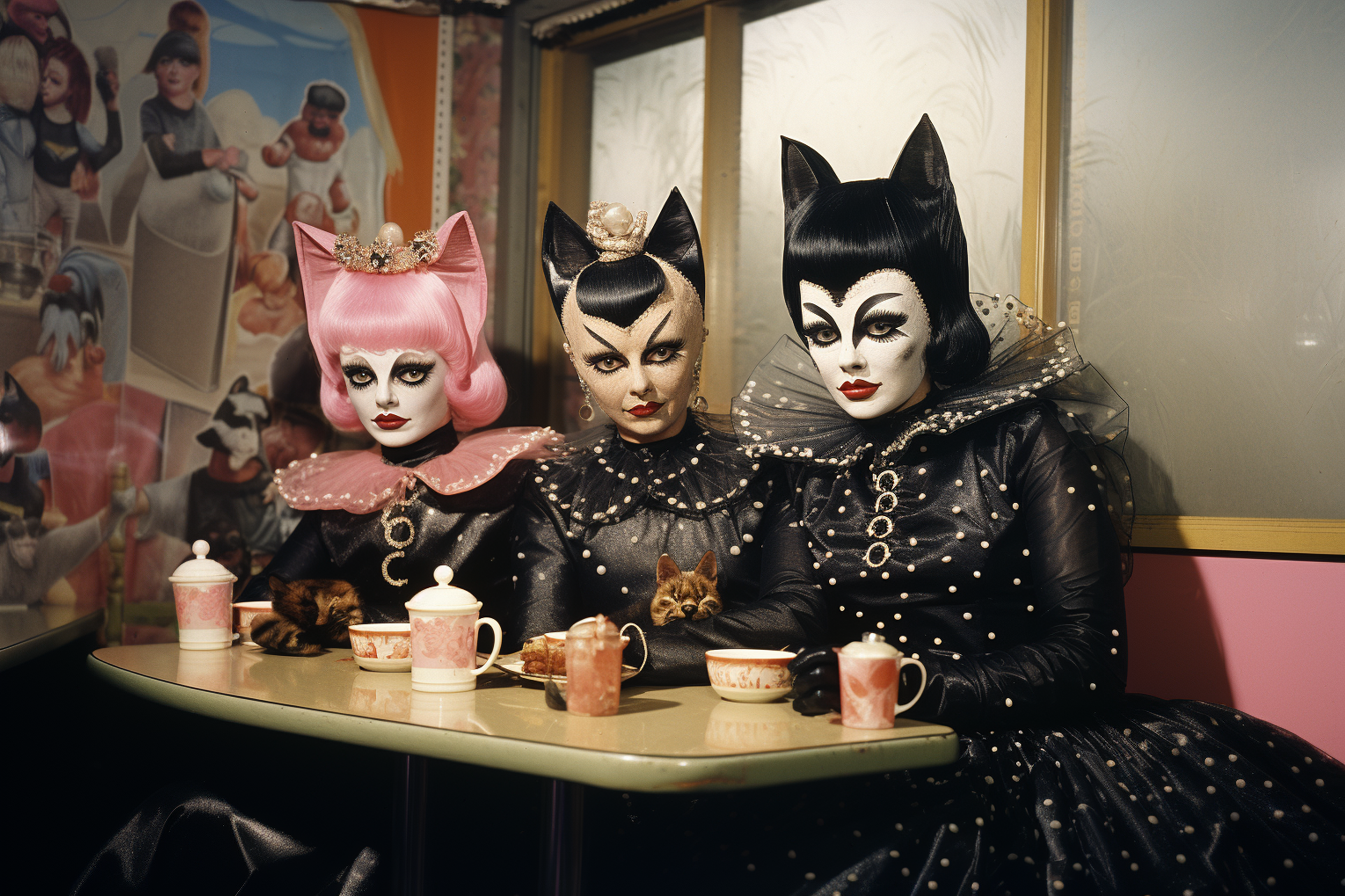 Tea time with friends print