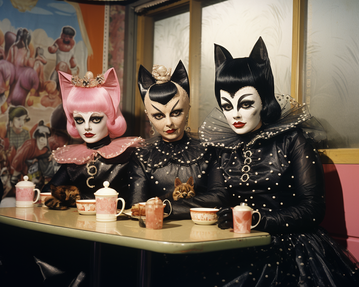 Tea time with friends print