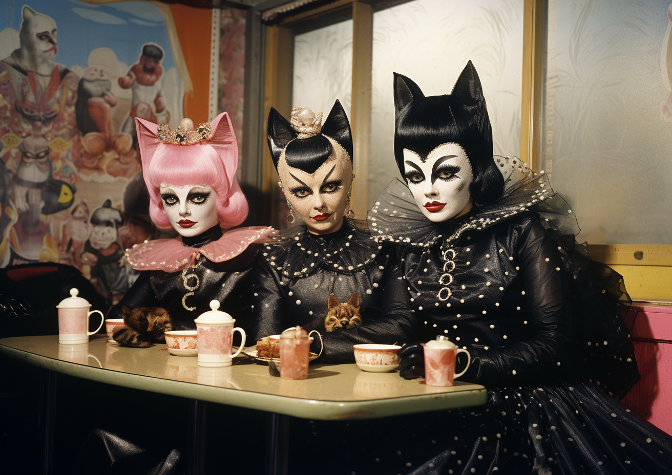 Tea time with friends print
