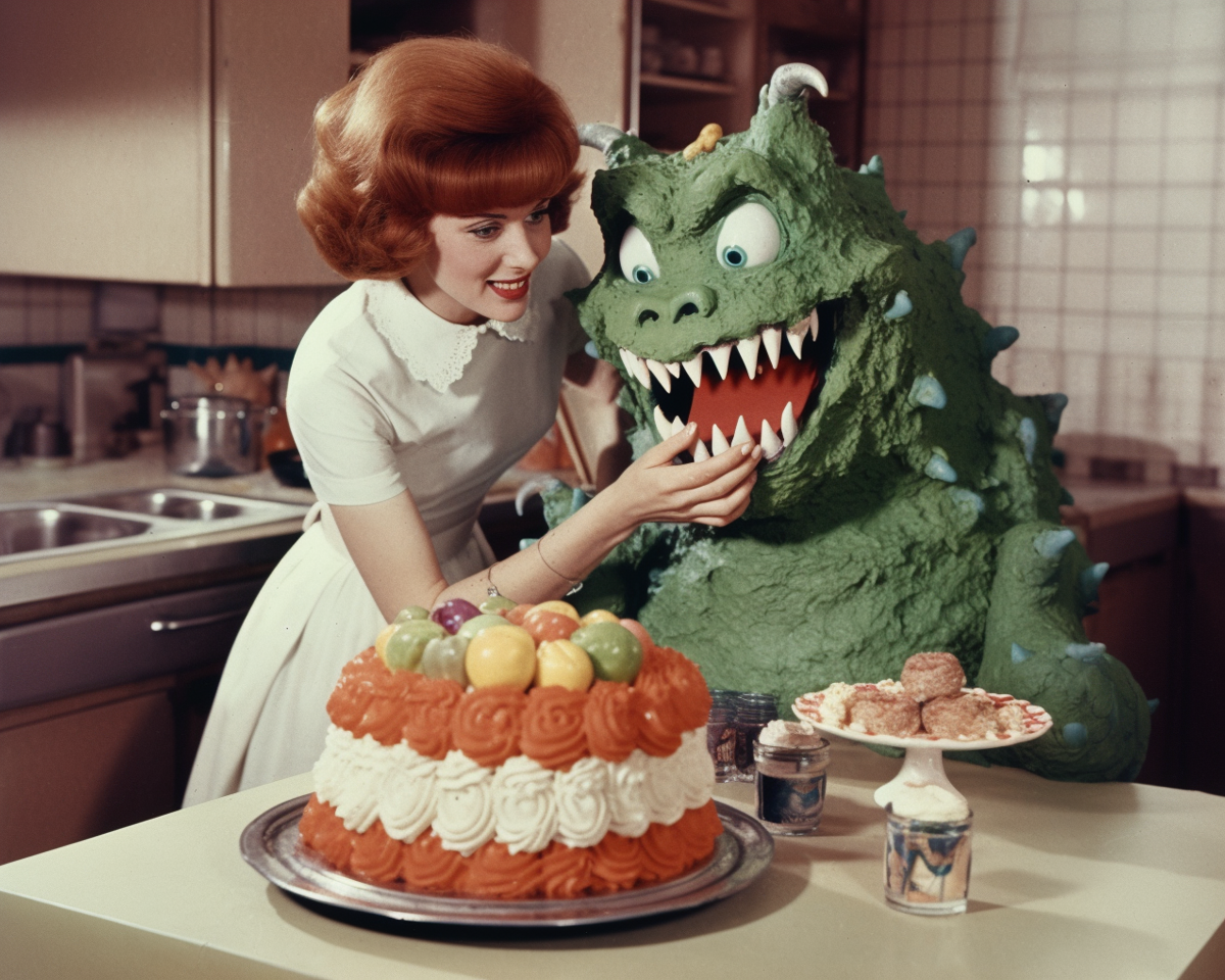 You have something caught in your teeth print