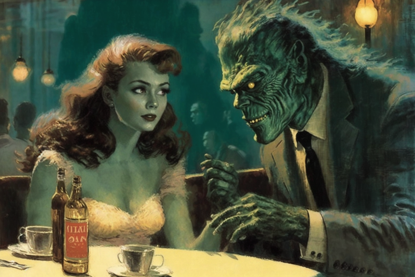 Monster date print