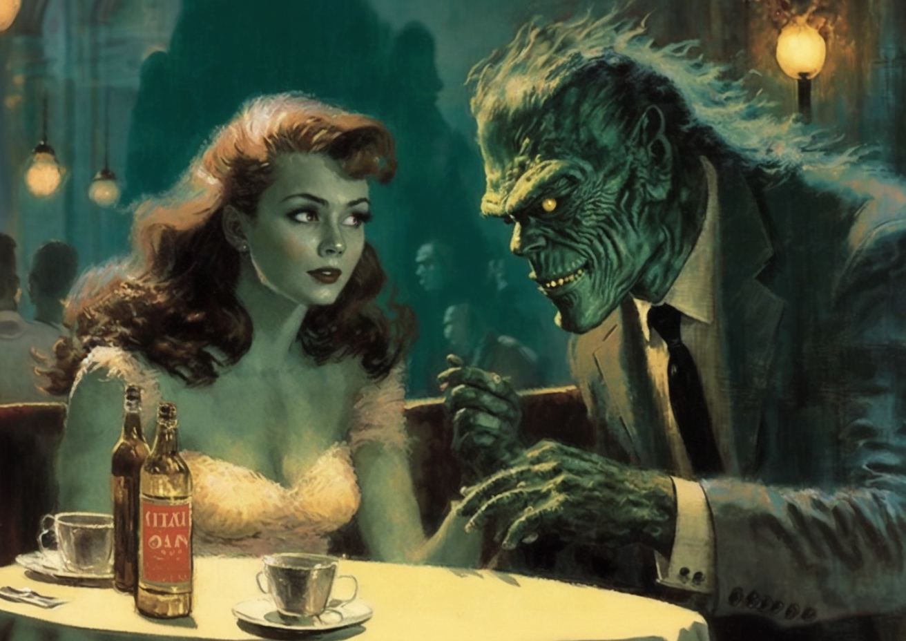 Monster date print