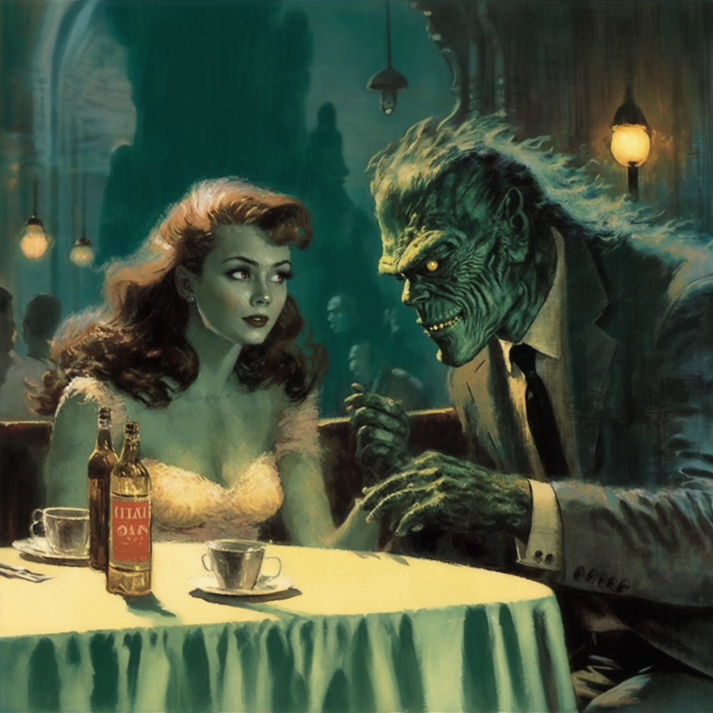 Monster date print