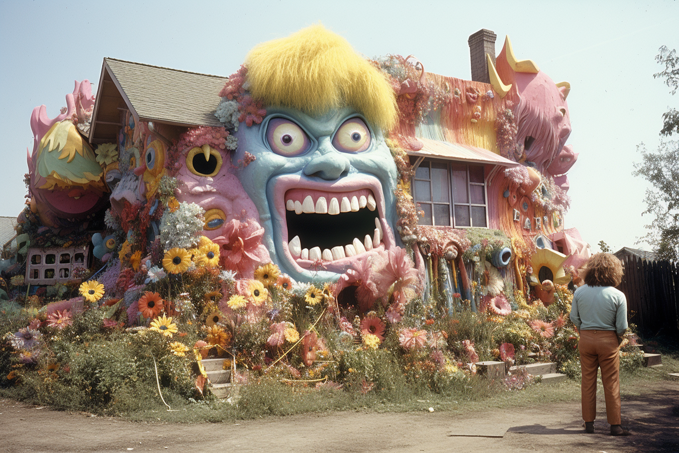 Monster house print