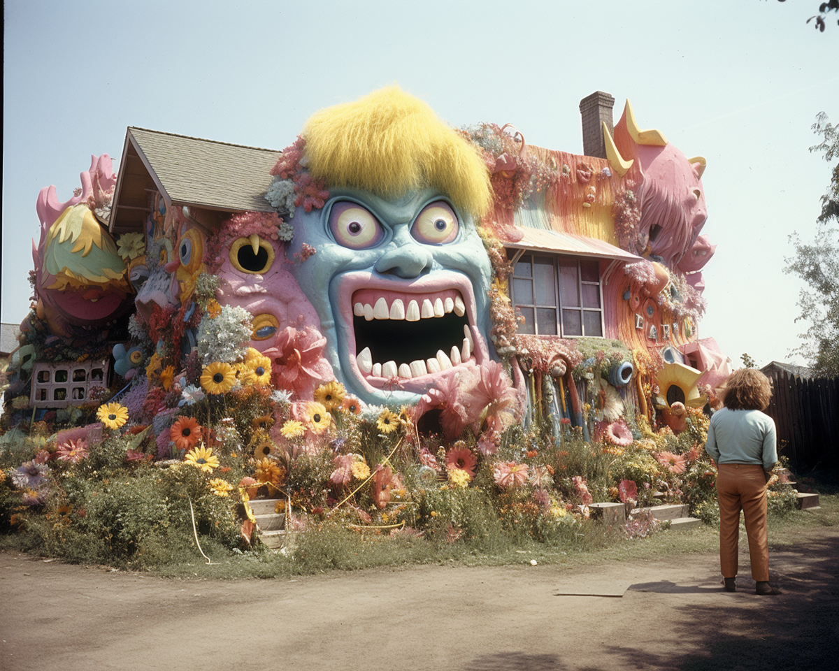 Monster house print