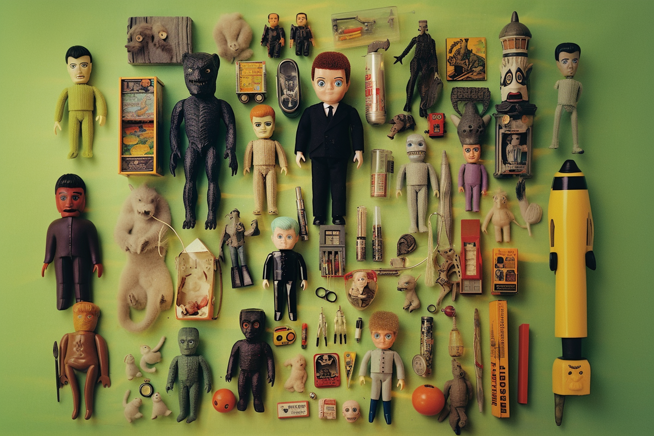 Monster toy layout print