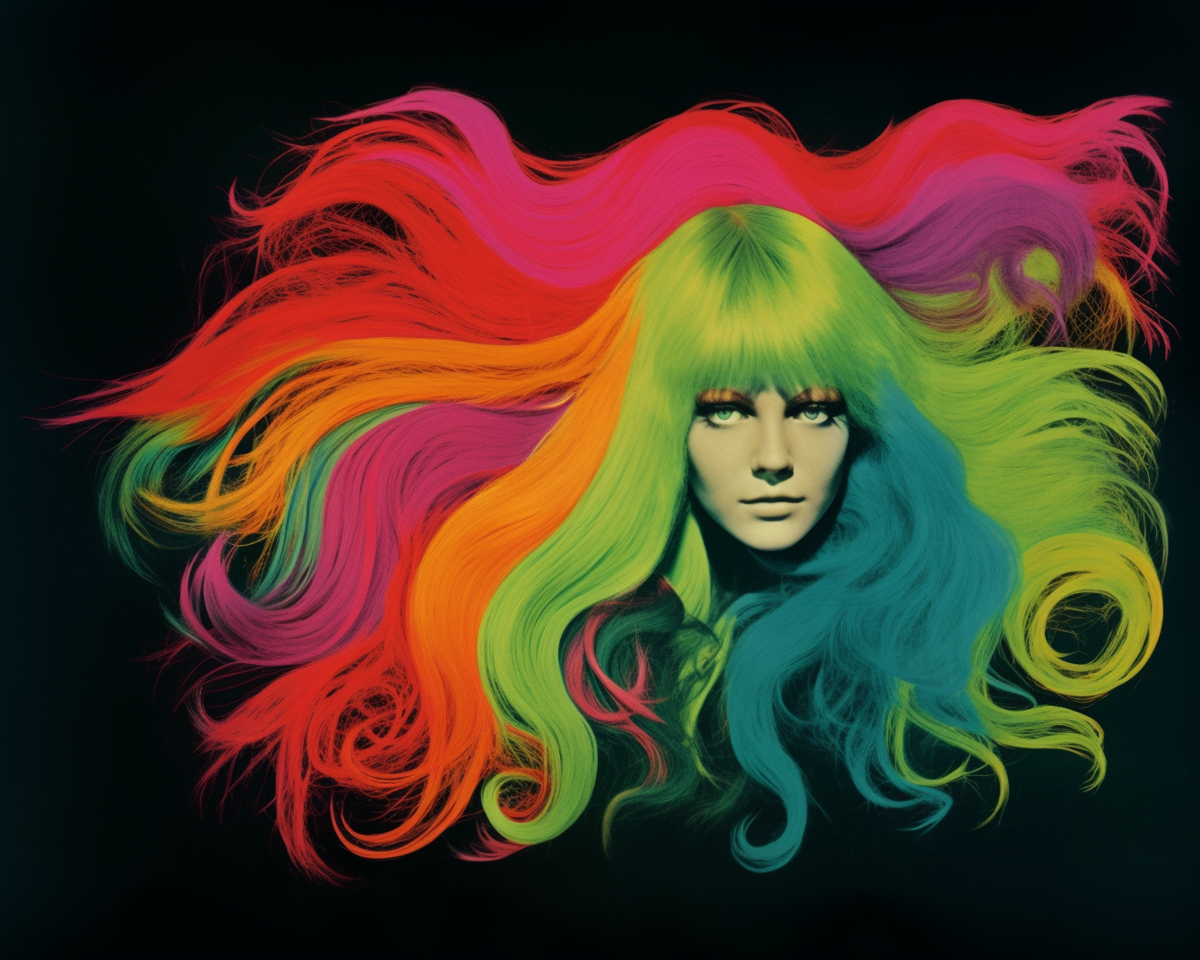 Wild hair print