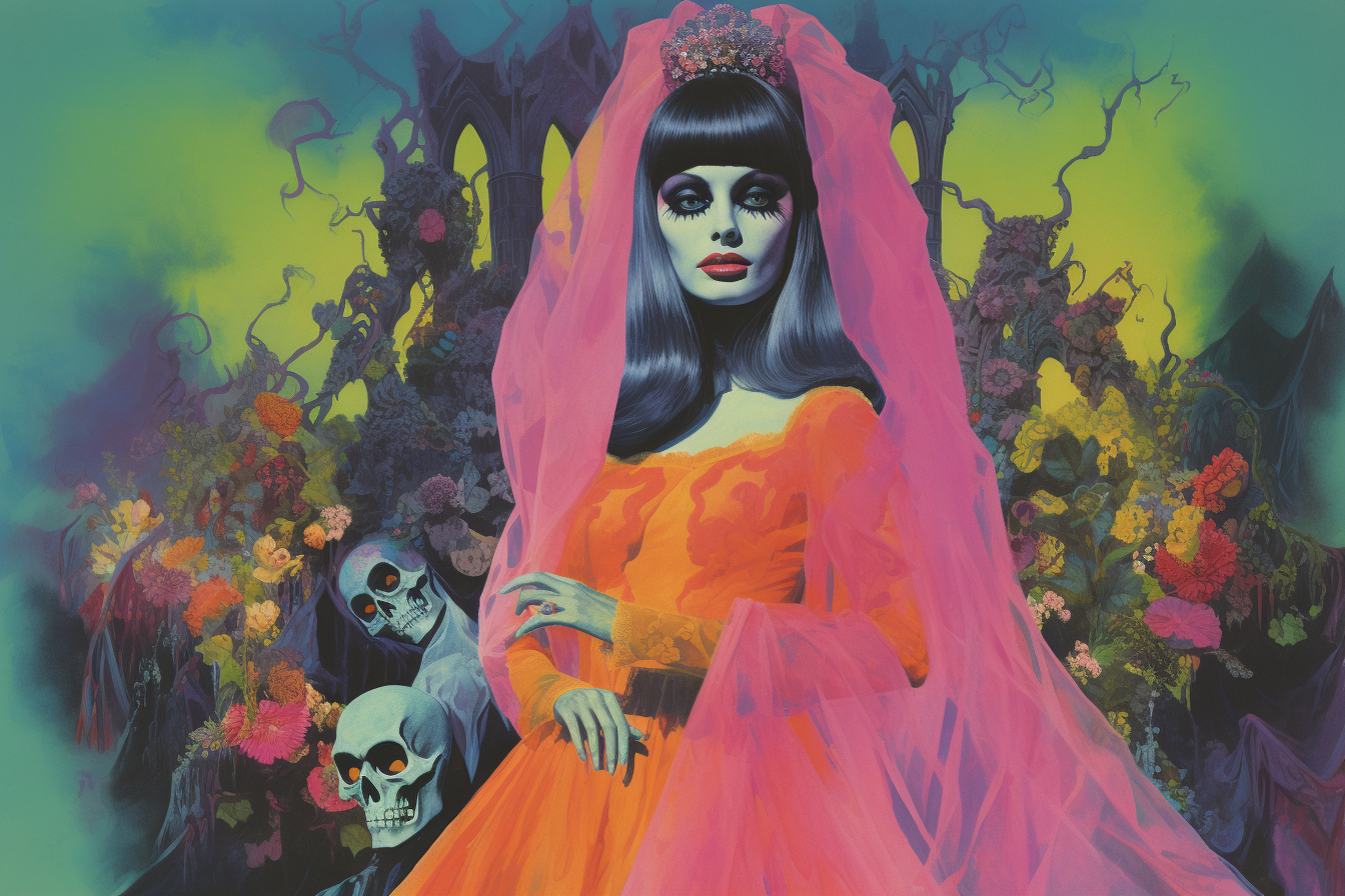 Skulls in the dreamscape print