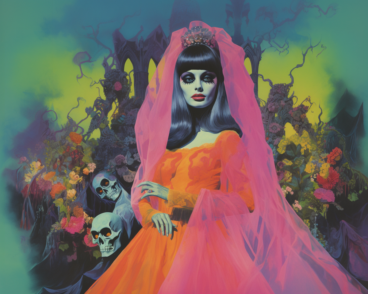 Skulls in the dreamscape print