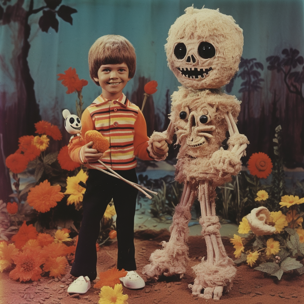 My friend the skeleton print