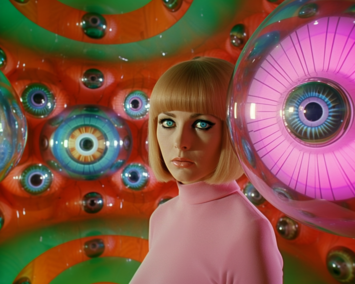 In the eyeball room print