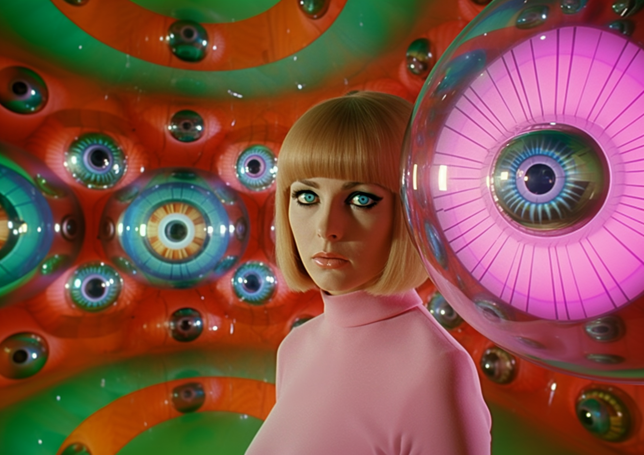 In the eyeball room print