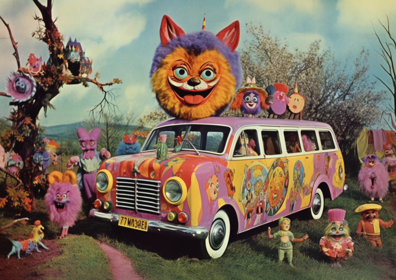 Cat Mobile print