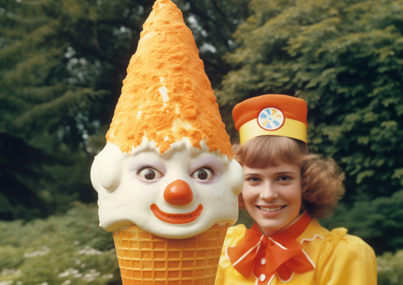 Creepy cone print