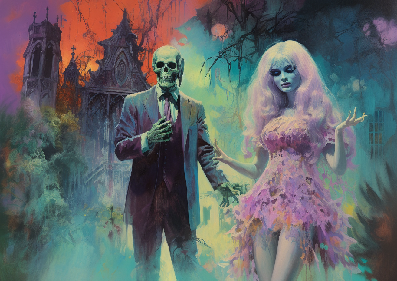 Dark date night print