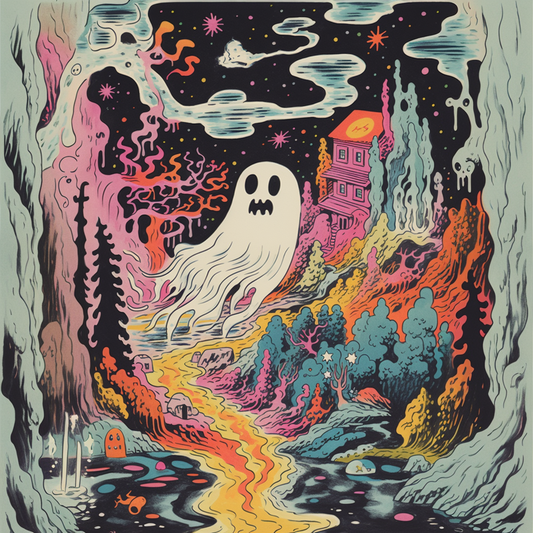 Ghost land print