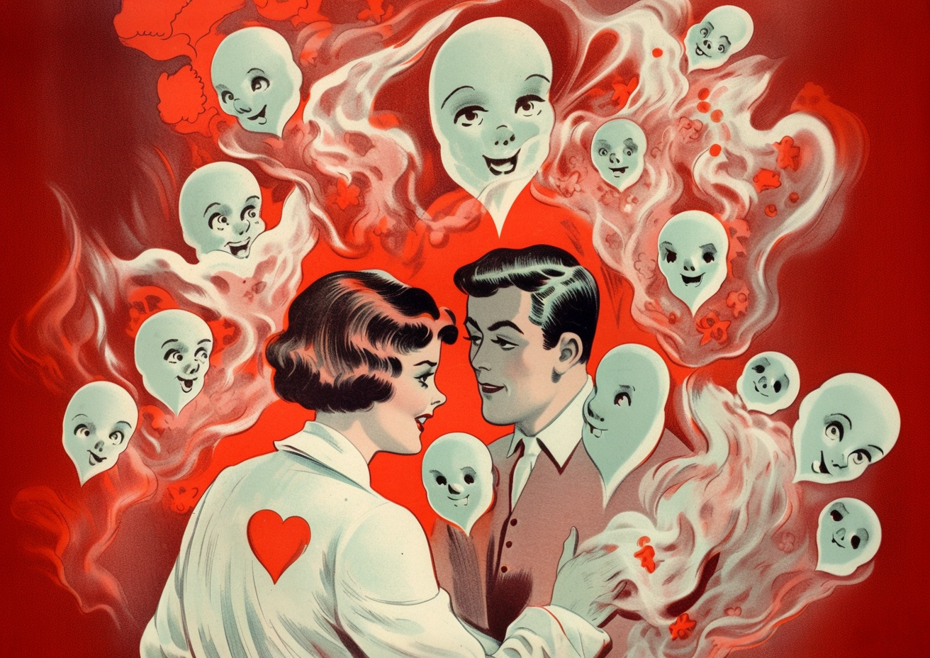 Ghostly love print