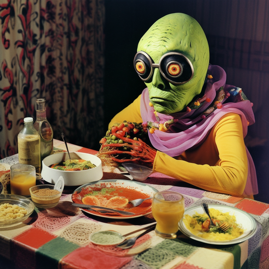 Alien dinner print